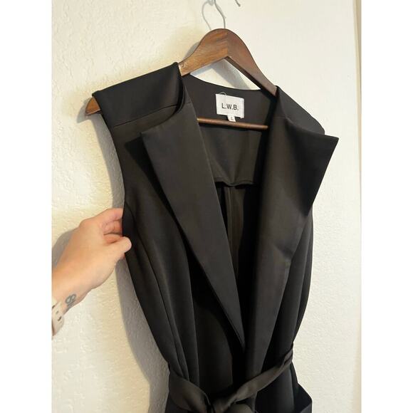 LWB Life with Bird Long Sleeveless Wrap Vest Dress Size 3 / US 8 - Picture 6 of 9